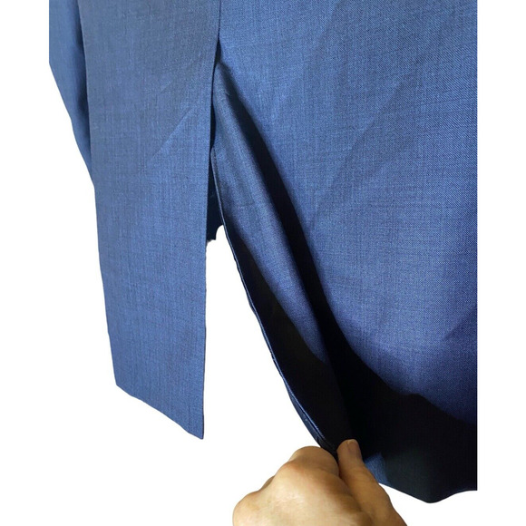 Ralph Ralph Lauren Classic Blue Mens 44L Wool Quiet Lux Style Sports Jacket - Picture 6 of 16